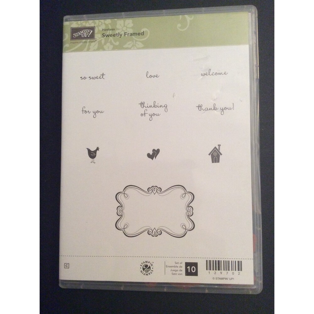 INVENTORY REDUCTION SALE. Sweetly Framed Stampin Up Hostess Set B21